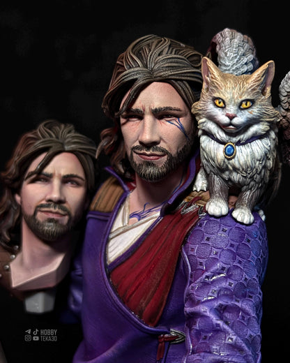 Gaming Action Figurine – Handpainted Resin Figure or DIY Model Kit, inspired by Baldur's Gate 3 Gale