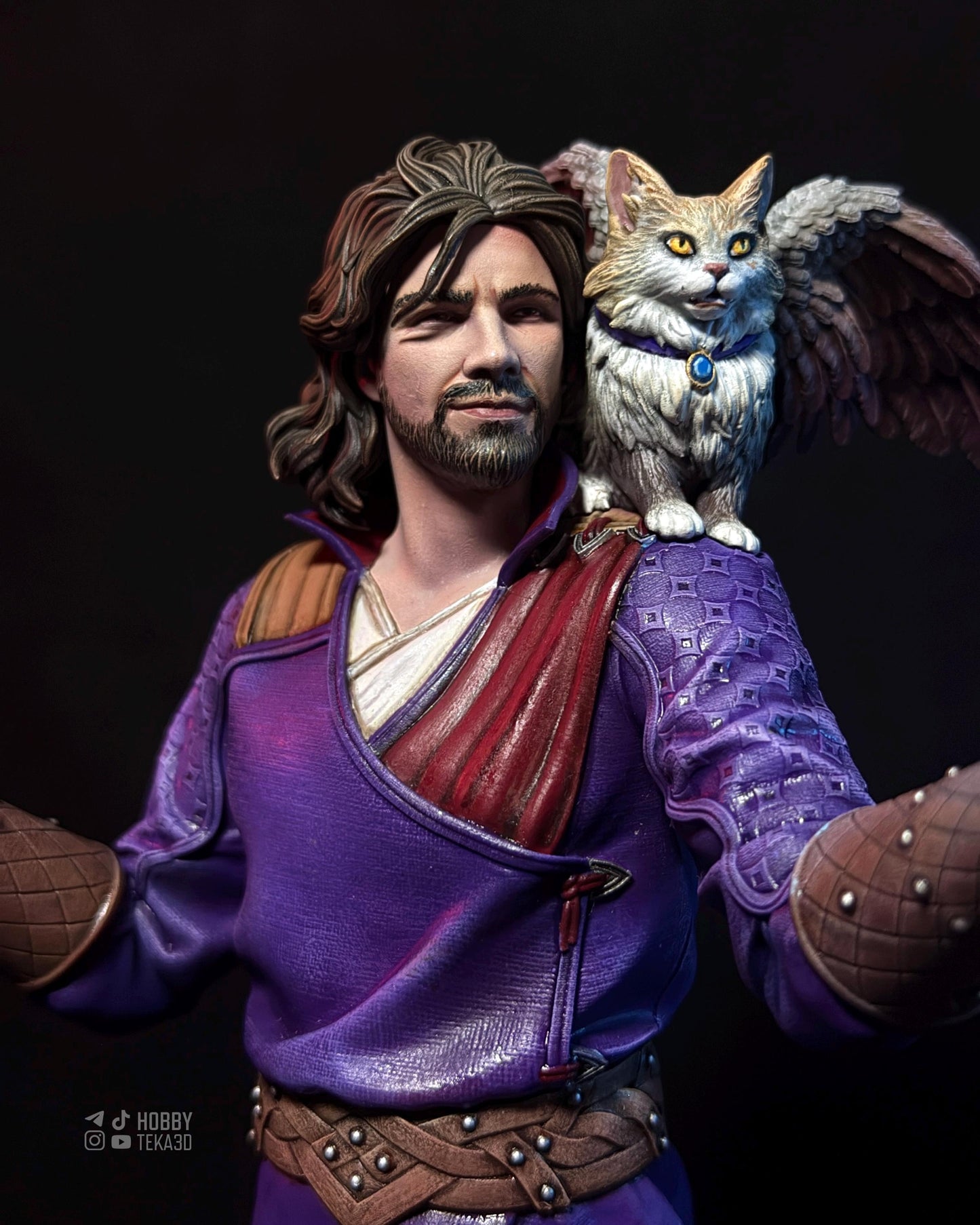 Gaming Action Figurine – Handpainted Resin Figure or DIY Model Kit, inspired by Baldur's Gate 3 Gale