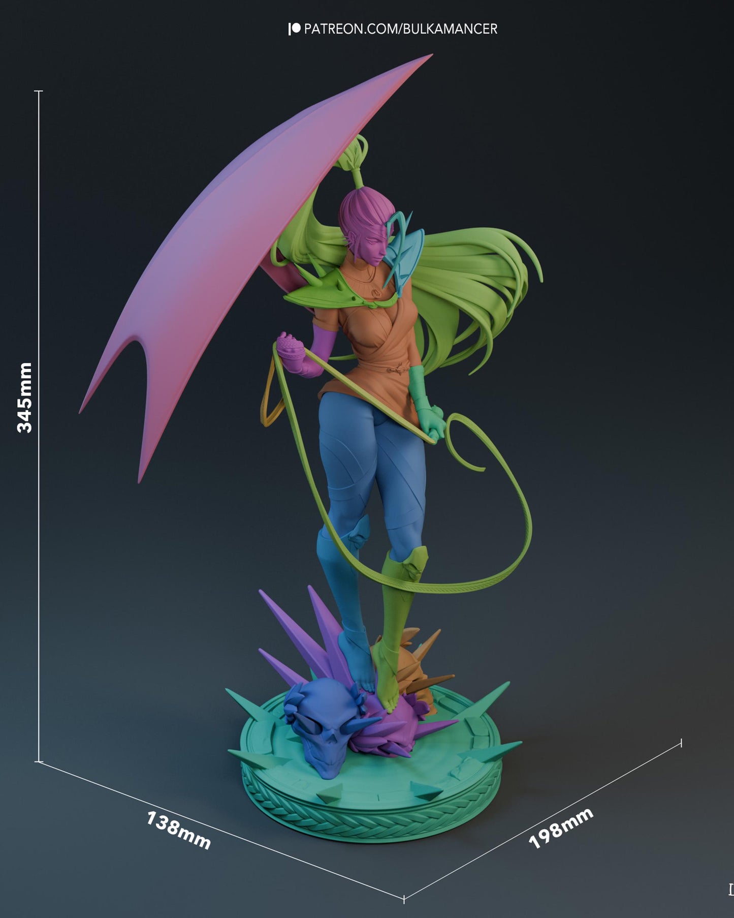 Whip of the Furies — Painted & DIY | Resin 3D | FAN ART | Garage Kit