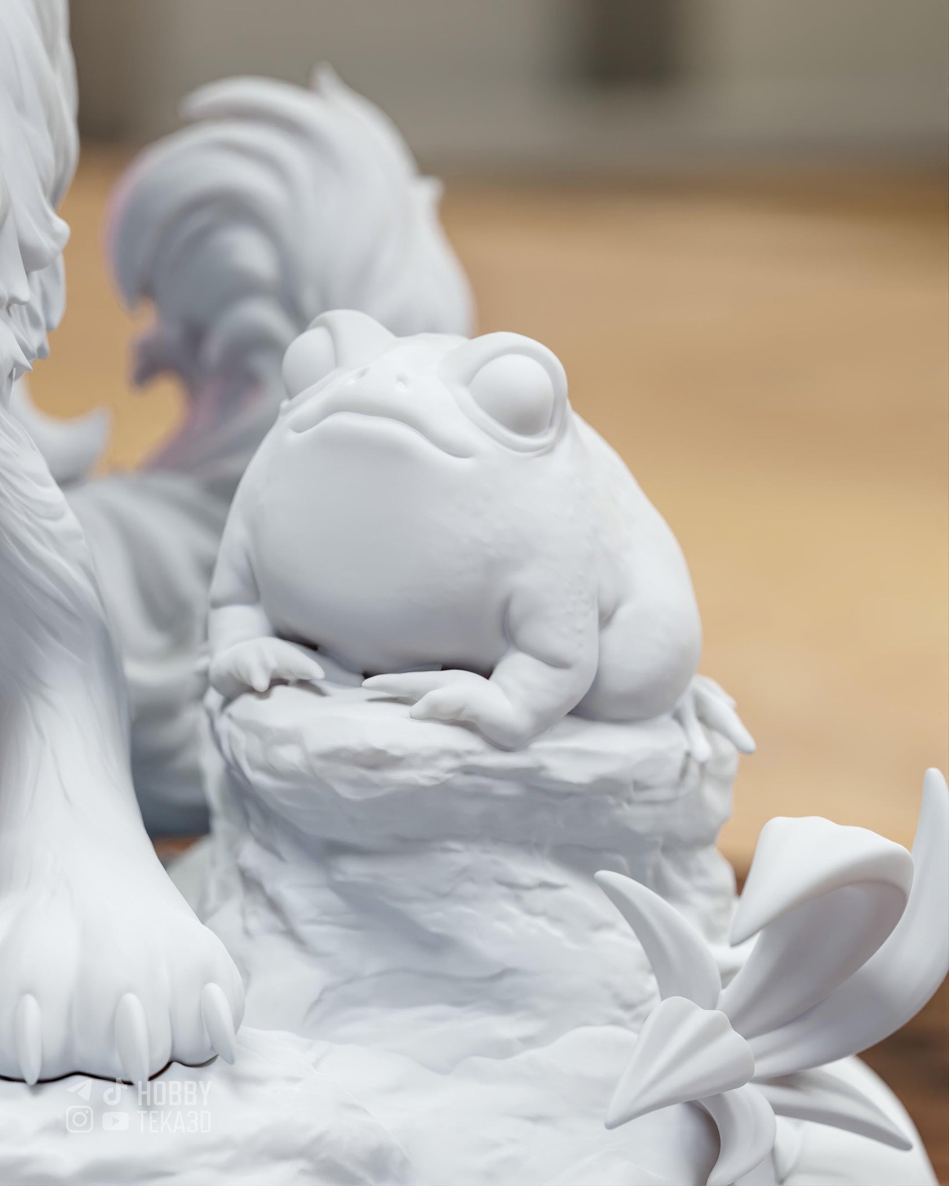 Anime Figure – DIY Resin Model Kit, Action Figure, inspired by Monster Hunter Wilds – Companion