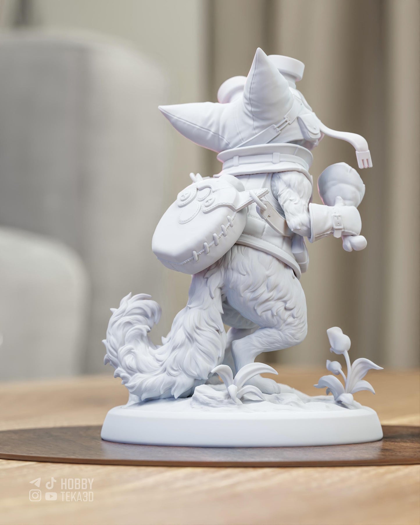 Anime Figure – DIY Resin Model Kit, Action Figure, inspired by Monster Hunter Wilds – Companion