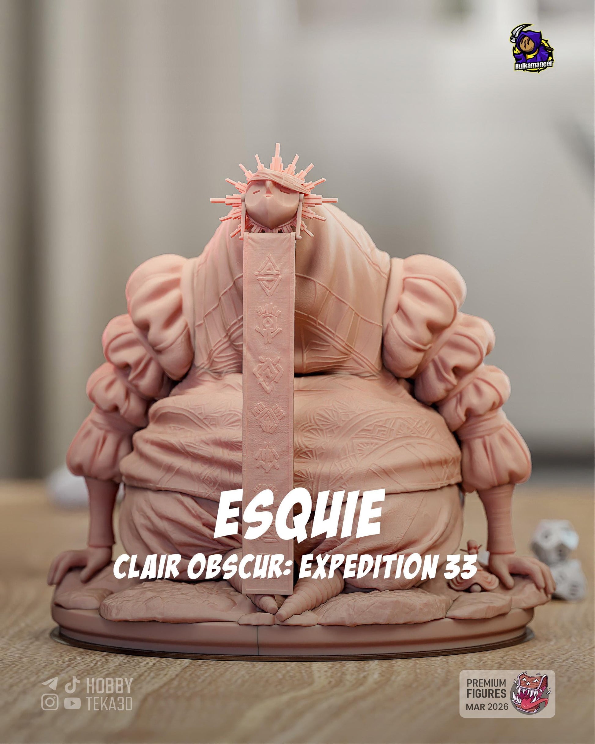 Gaming Action Figurine – Handpainted Resin Figure or DIY Model Kit, inspired by Clair Obscur: Expedition 33