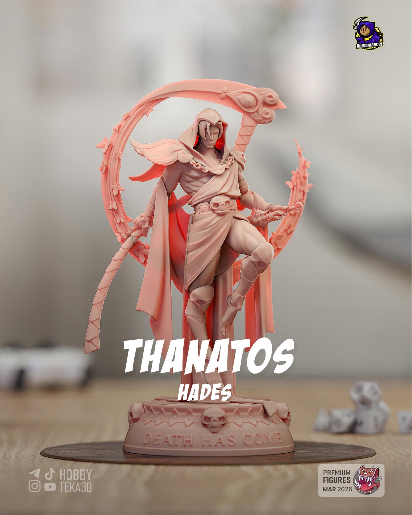 Thanatos The God — Painted & DIY | Resin 3D | FAN ART | Garage Kit