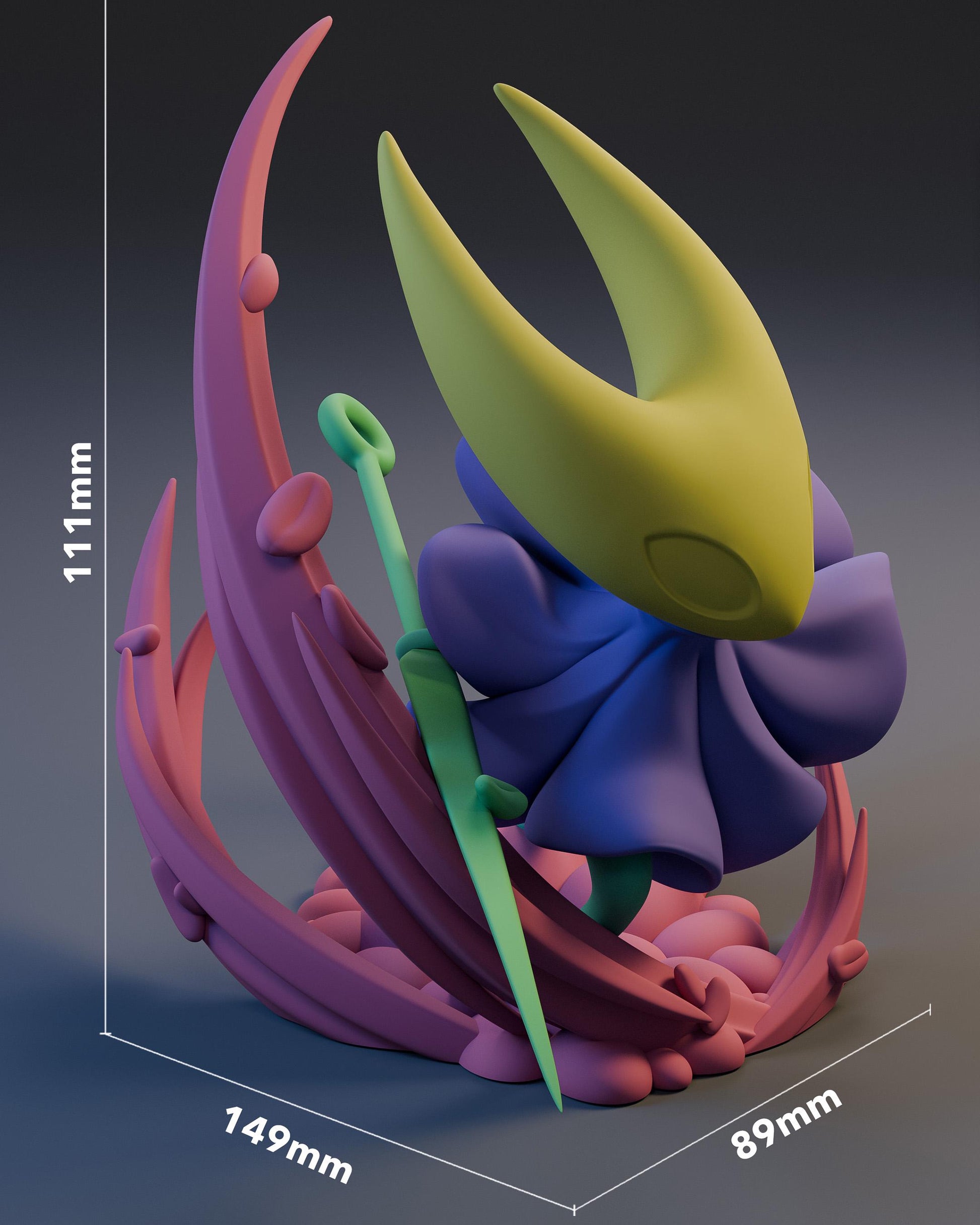 Gaming Action Figurine – Handpainted Resin Figure or DIY Model Kit, Hollow Knight Silksong Hornet
