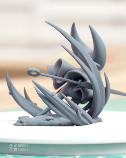 Gaming Action Figurine – Handpainted Resin Figure or DIY Model Kit, Hollow Knight Silksong Hornet