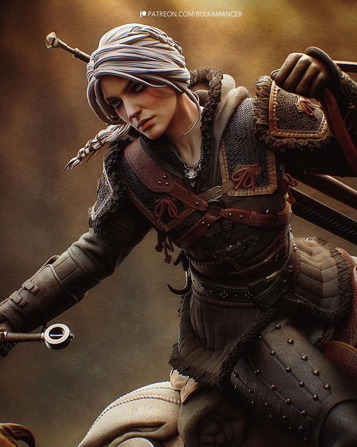 Ciri vs Manticore — Painted & DIY | Resin 3D | FAN ART | Garage Kit