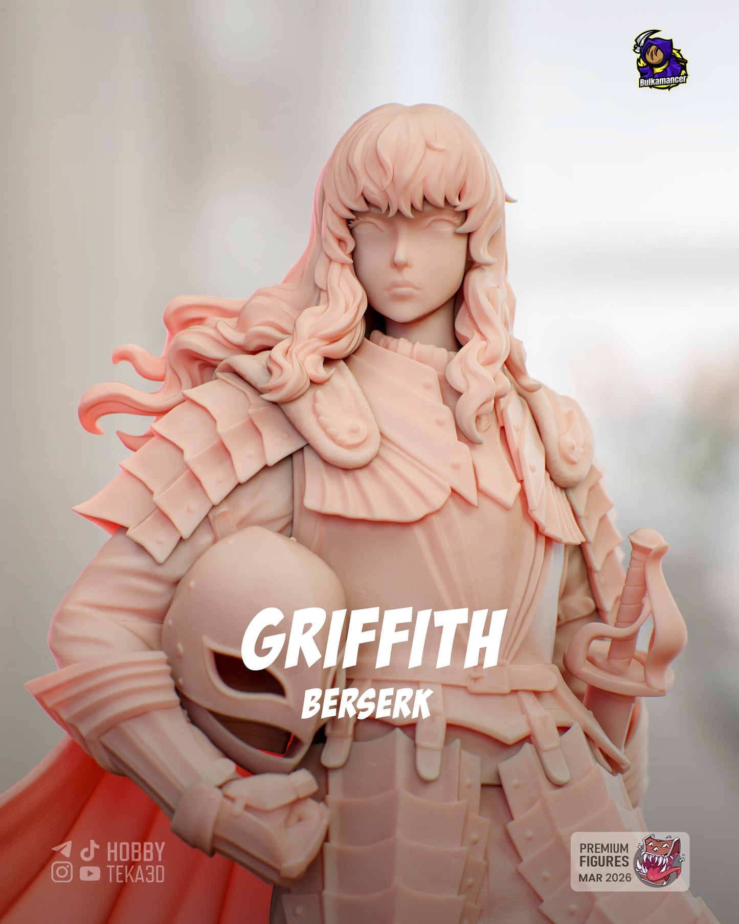 Griffit (Berserk) — Painted & DIY | Resin 3D | FAN ART | Garage Kit