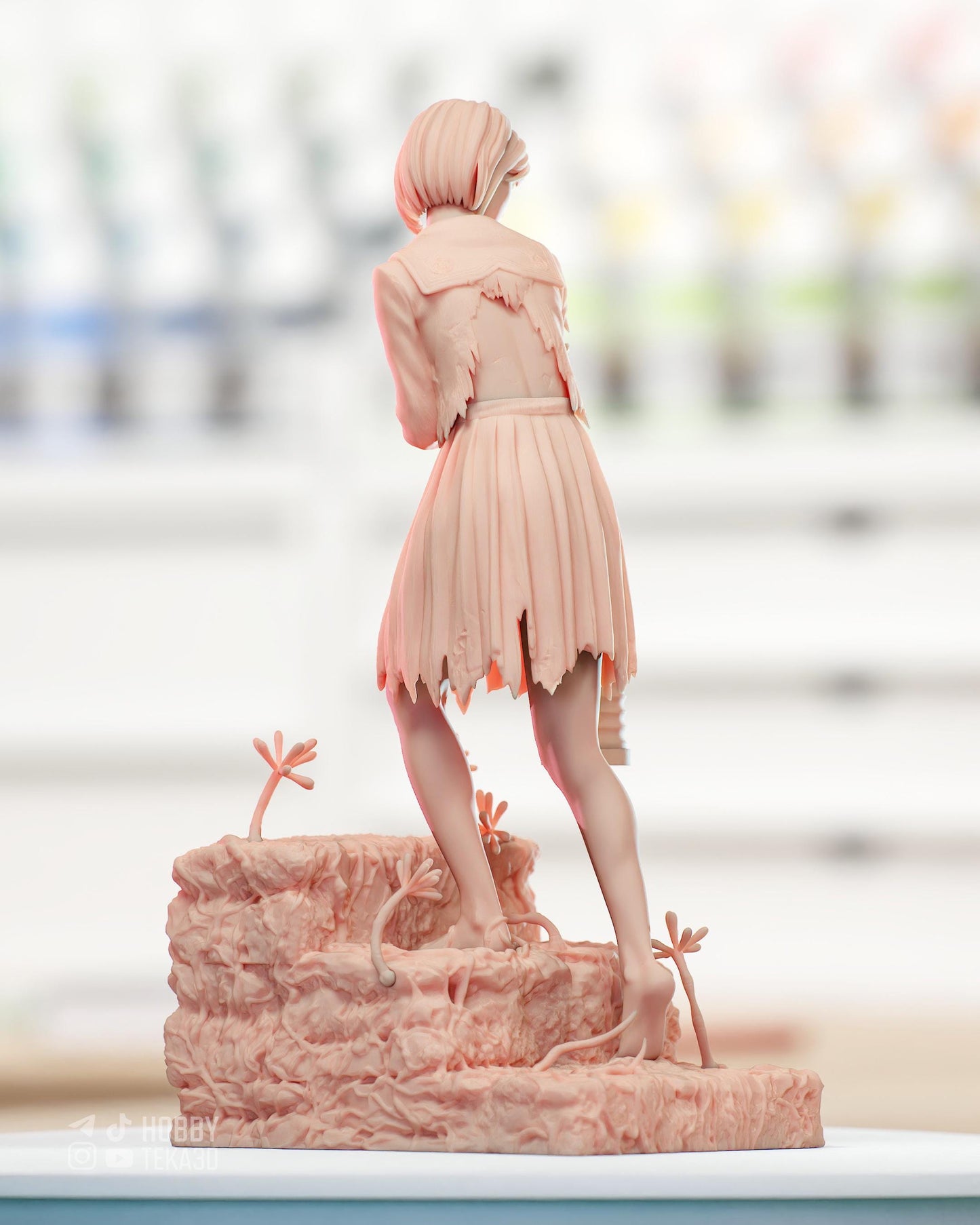 Gaming Action Figurine – Handpainted Resin Figure or DIY Model Kit, inspired by Silent Hill f Hinako Shimizu