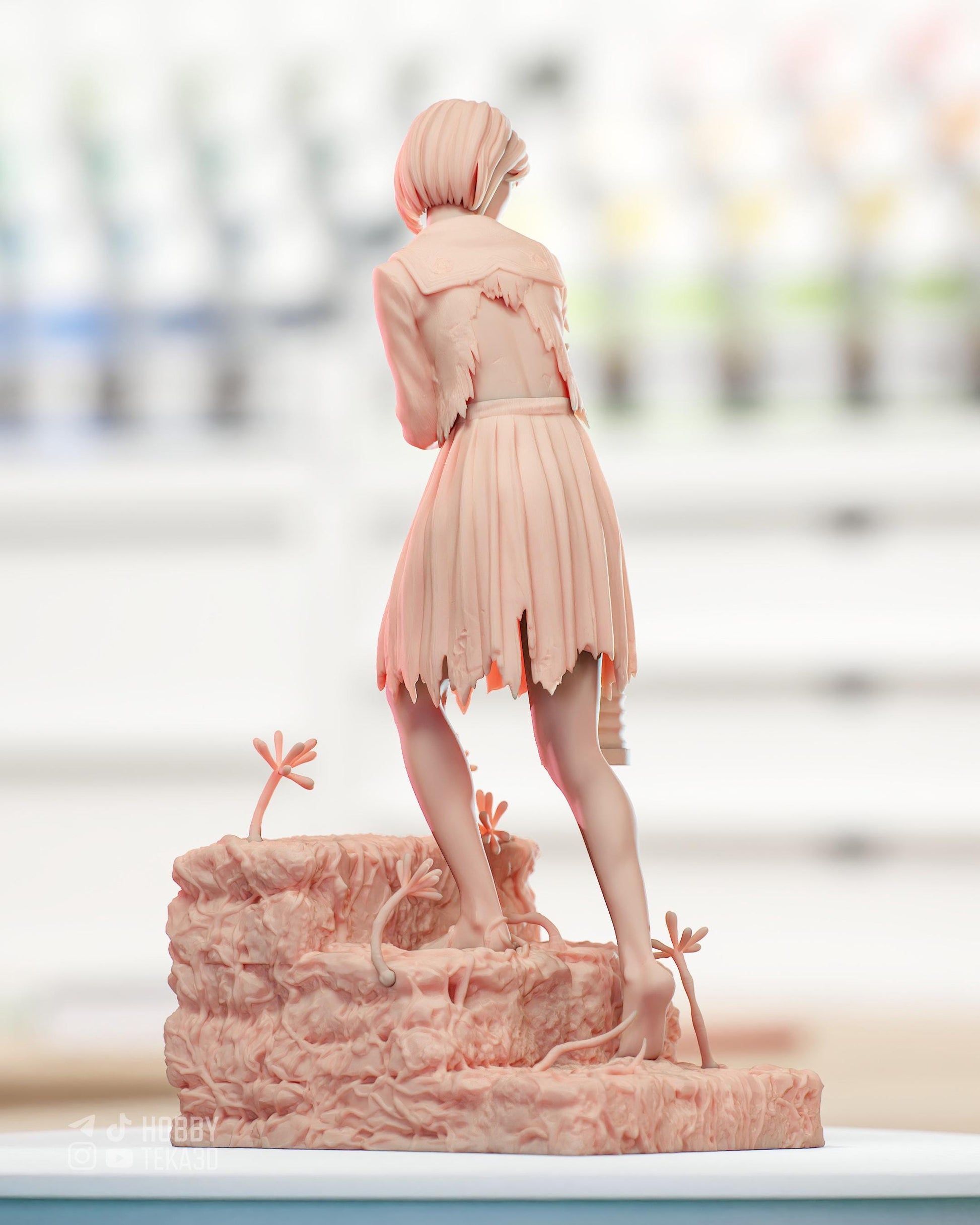 Gaming Action Figurine – Handpainted Resin Figure or DIY Model Kit, inspired by Silent Hill f Hinako Shimizu
