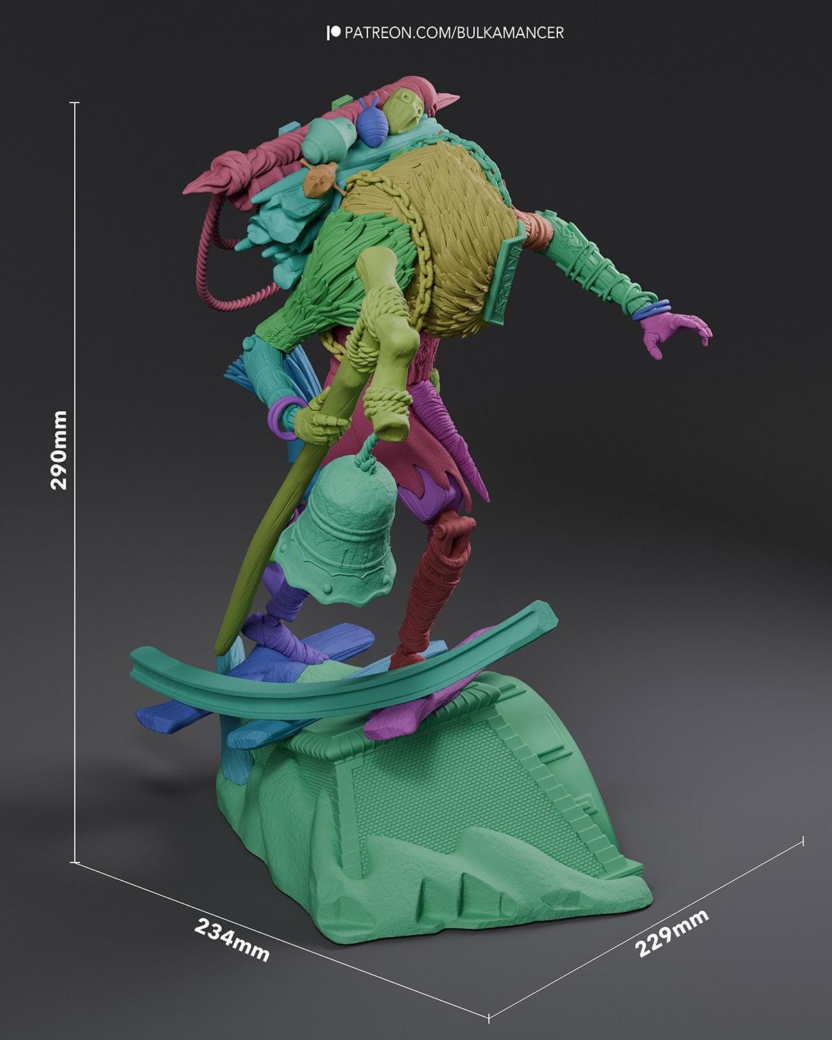 Gaming Action Figurine – Handpainted Resin Figure or DIY Model Kit, inspired by Clair Obscur: Expedition 33 Monoco