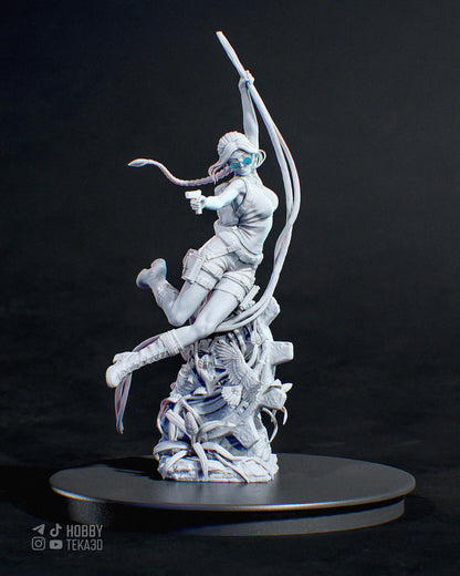 Treasure Hunteress - Painted & DIY | Resin 3D | FAN ART | Garage Kit