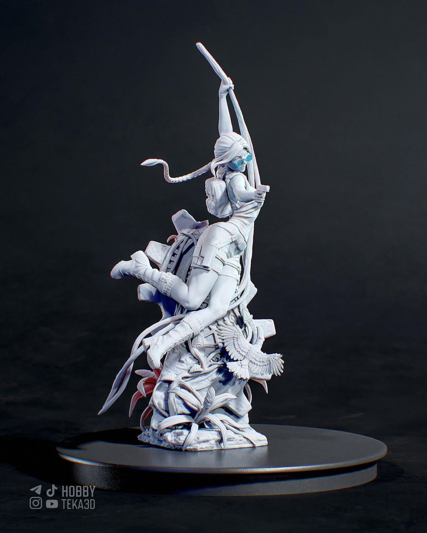 Treasure Hunteress - Painted & DIY | Resin 3D | FAN ART | Garage Kit