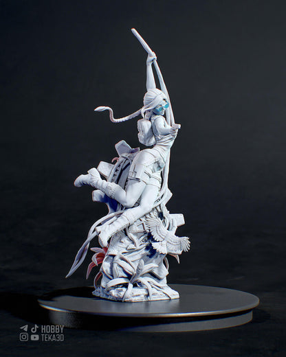 Treasure Hunteress - Painted & DIY | Resin 3D | FAN ART | Garage Kit