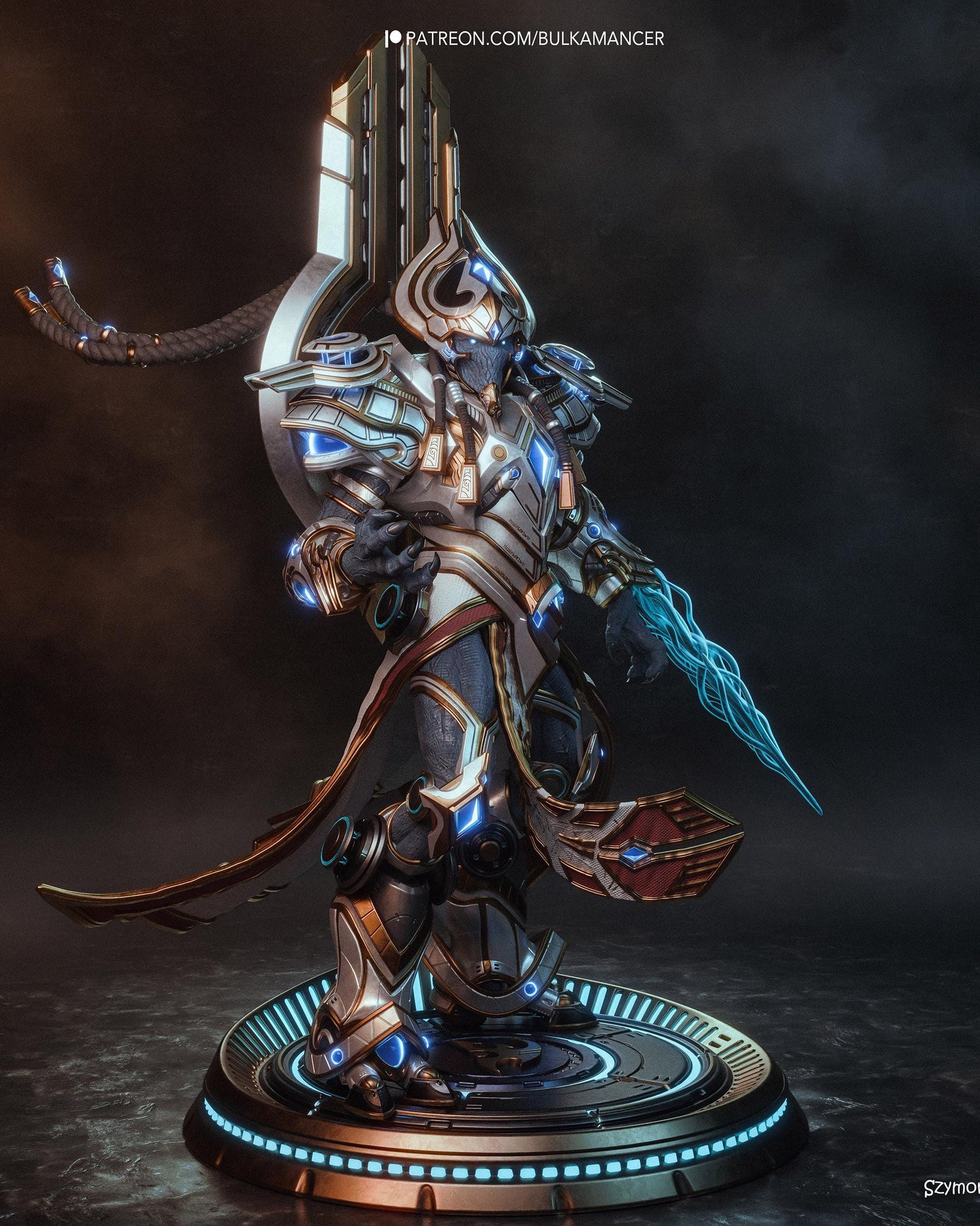 Gaming Action Figurine – Handpainted Resin Figure or DIY Model Kit, inspired by StarCraft Artanis