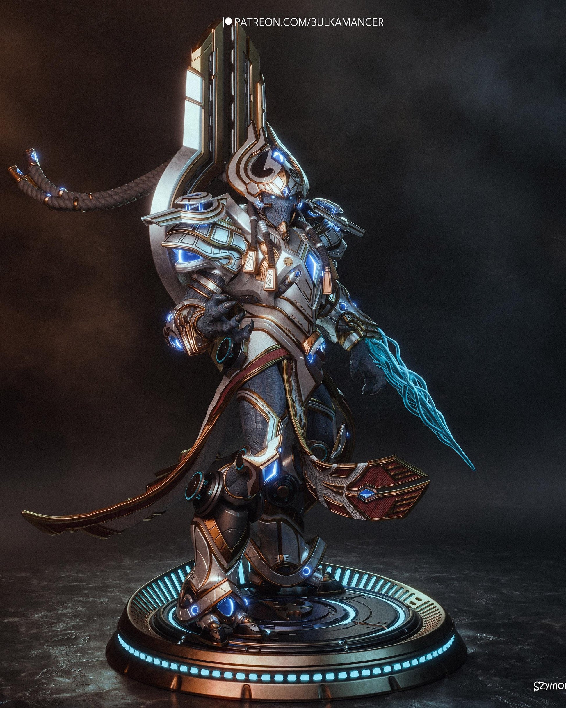 Gaming Action Figurine – Handpainted Resin Figure or DIY Model Kit, inspired by StarCraft Artanis