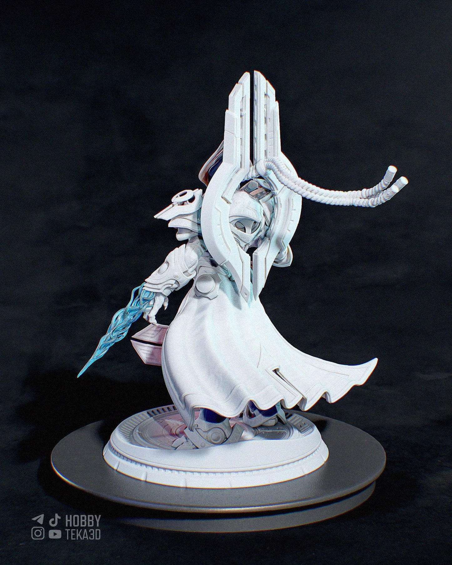 Gaming Action Figurine – Handpainted Resin Figure or DIY Model Kit, inspired by StarCraft Artanis