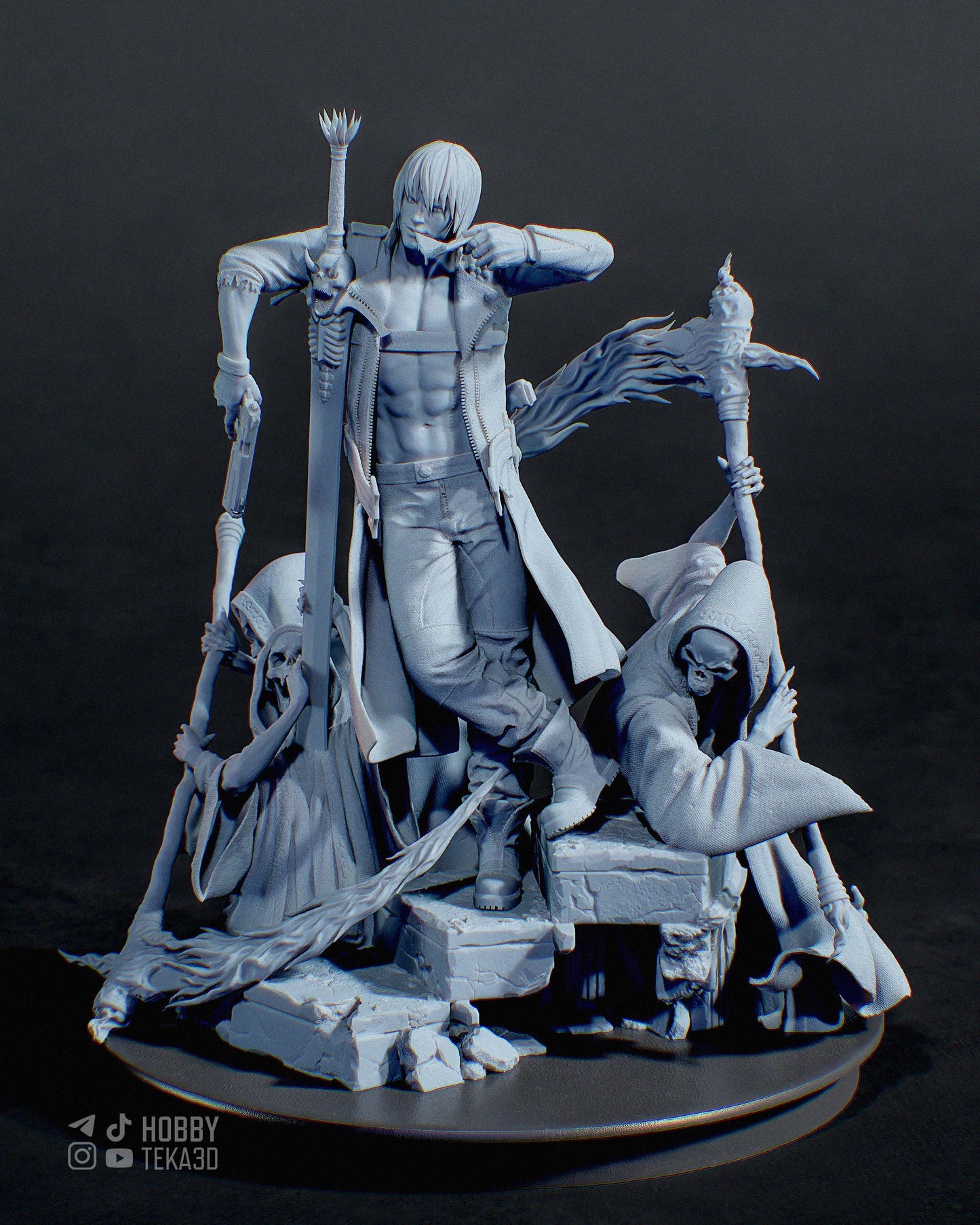 Son of Sparda — Painted & DIY | Resin 3D | FAN ART | Garage Kit