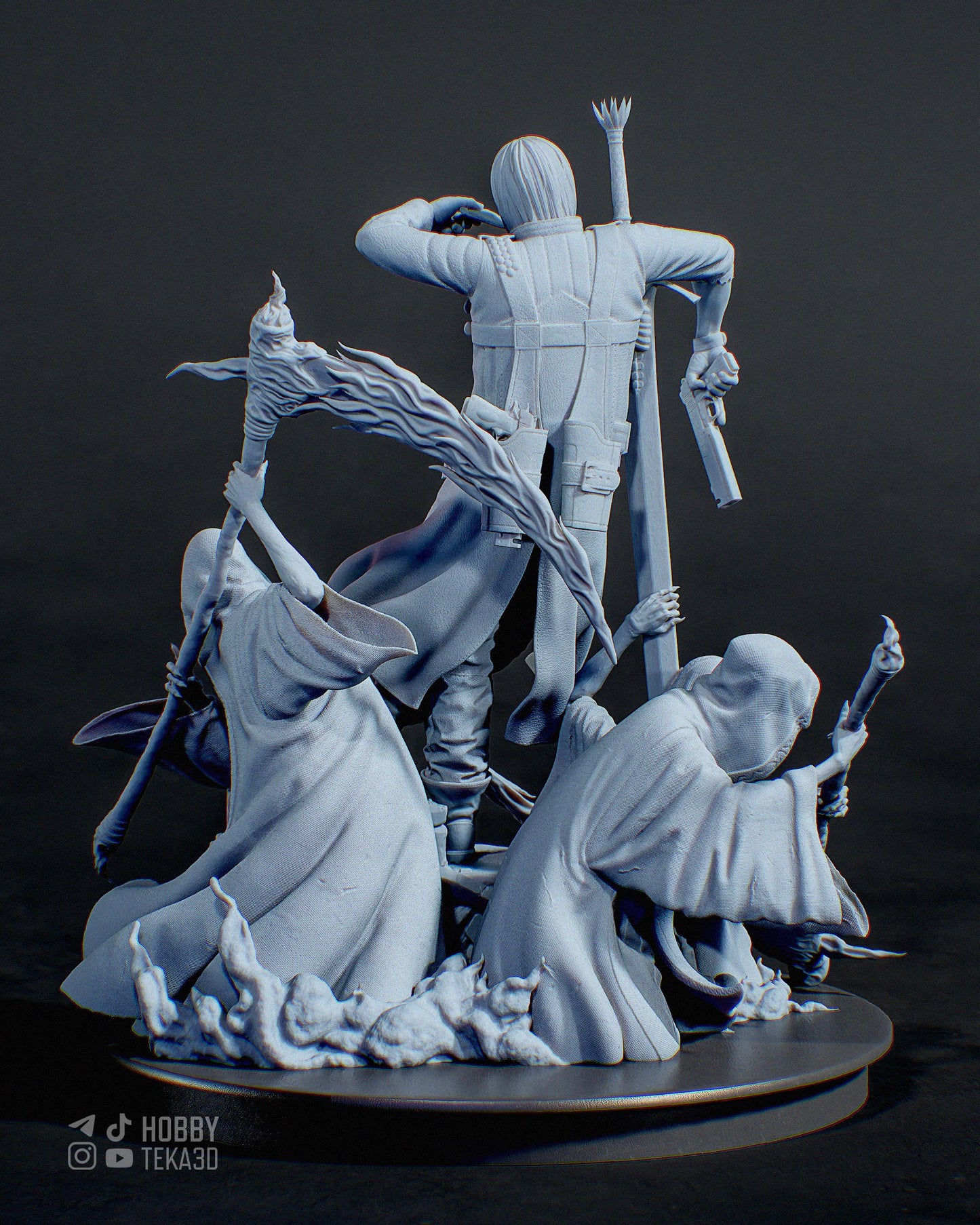 Son of Sparda — Painted & DIY | Resin 3D | FAN ART | Garage Kit