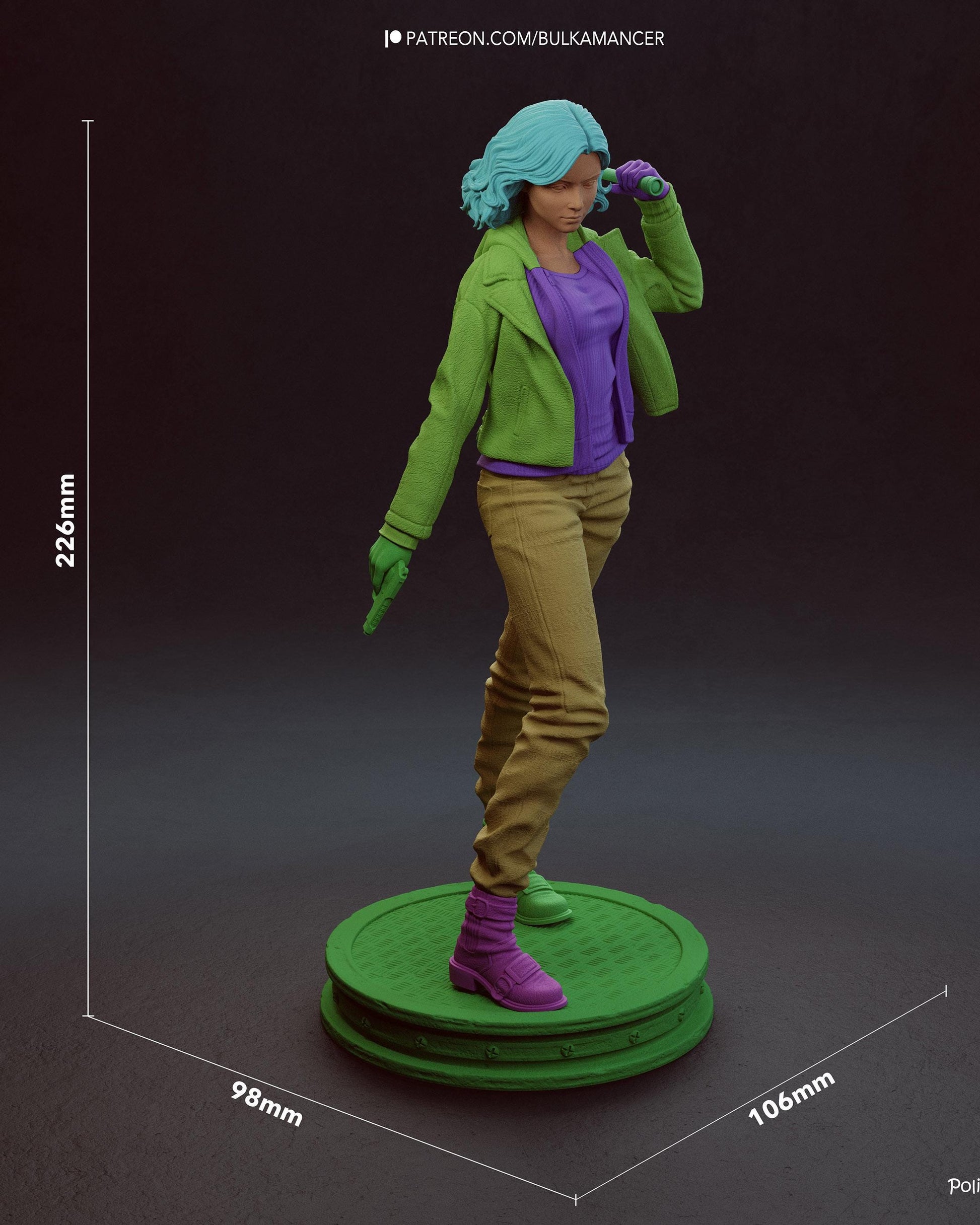Gaming Action Figurine – Handpainted Resin Figure or DIY Model Kit, inspired by Resident Evil Grace Ashcroft