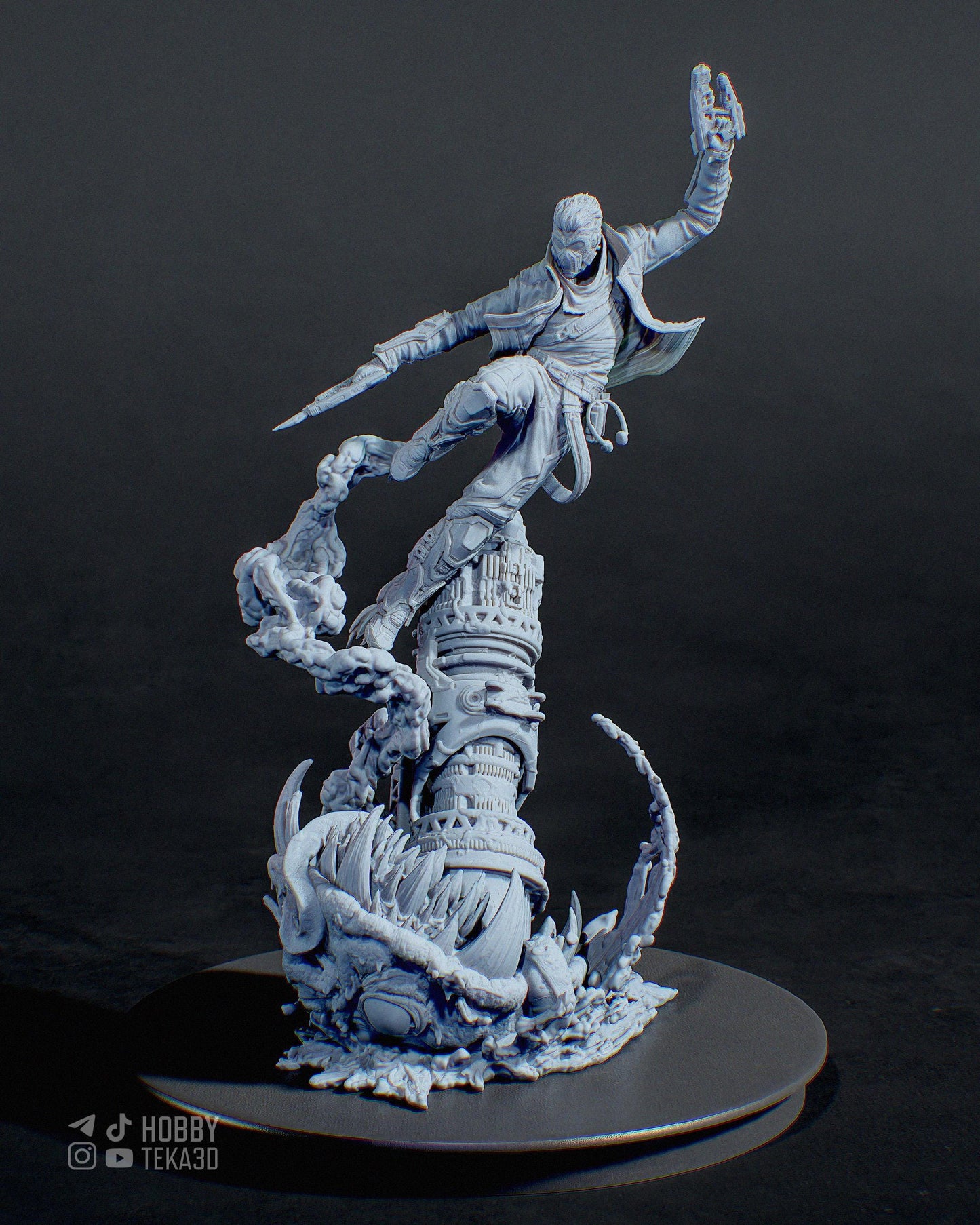 Gaming Action Figurine – Handpainted Resin Figure or DIY Model Kit, inspired by Marvel