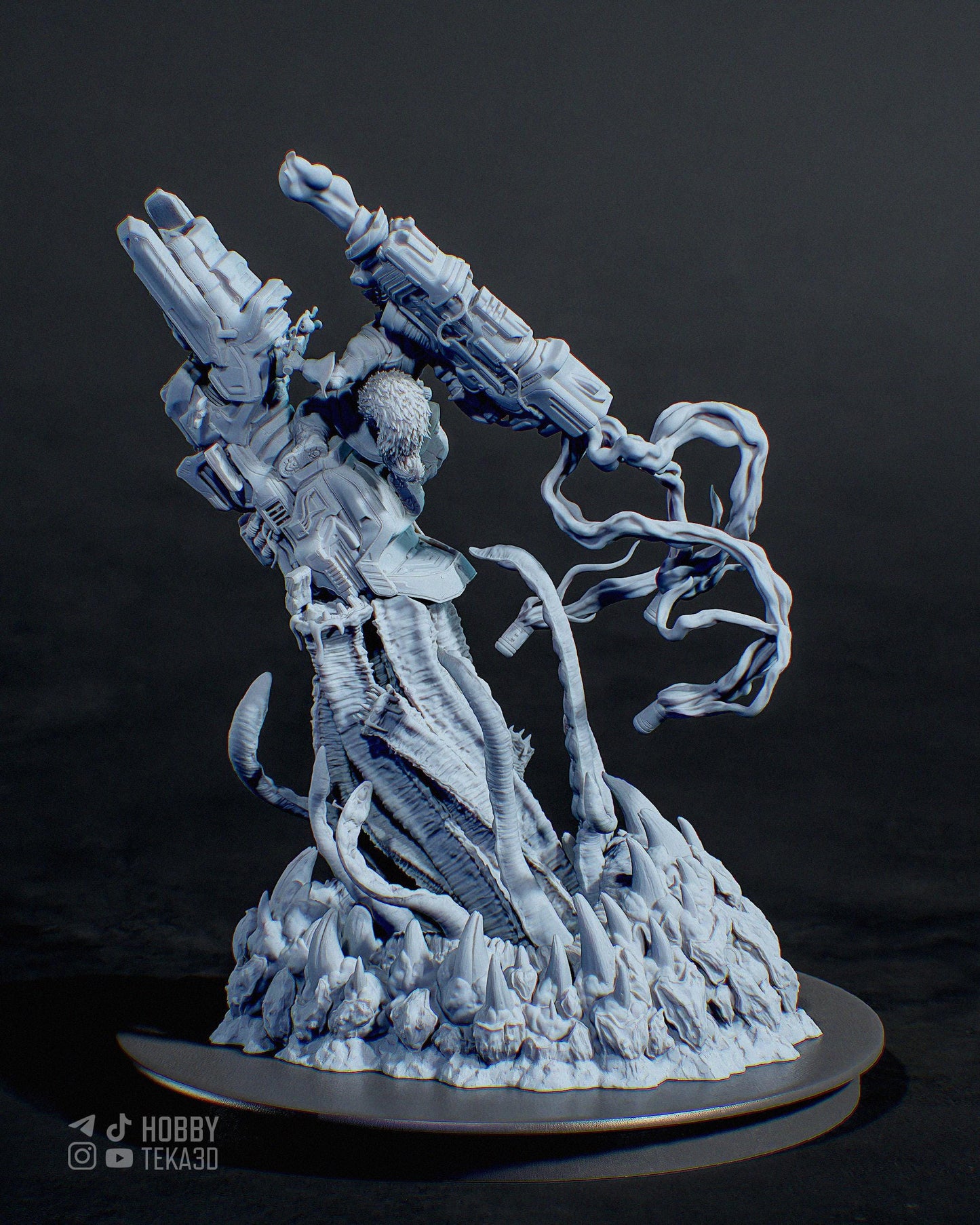 Gaming Action Figurine – Handpainted Resin Figure or DIY Model Kit, Marvel Rocket Raccoon