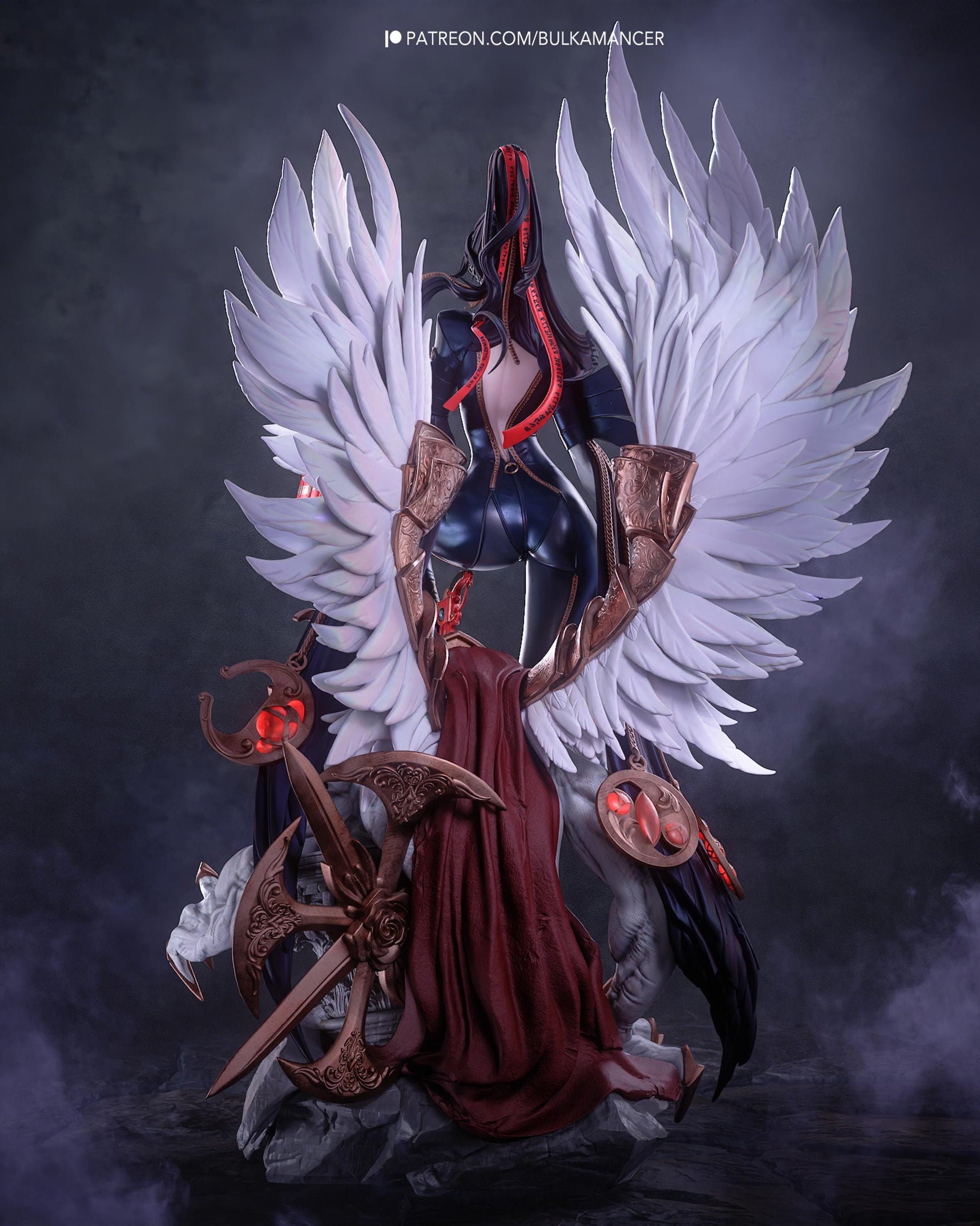 Umbra Witch — Painted & DIY | Resin 3D | FAN ART | Garage Kit