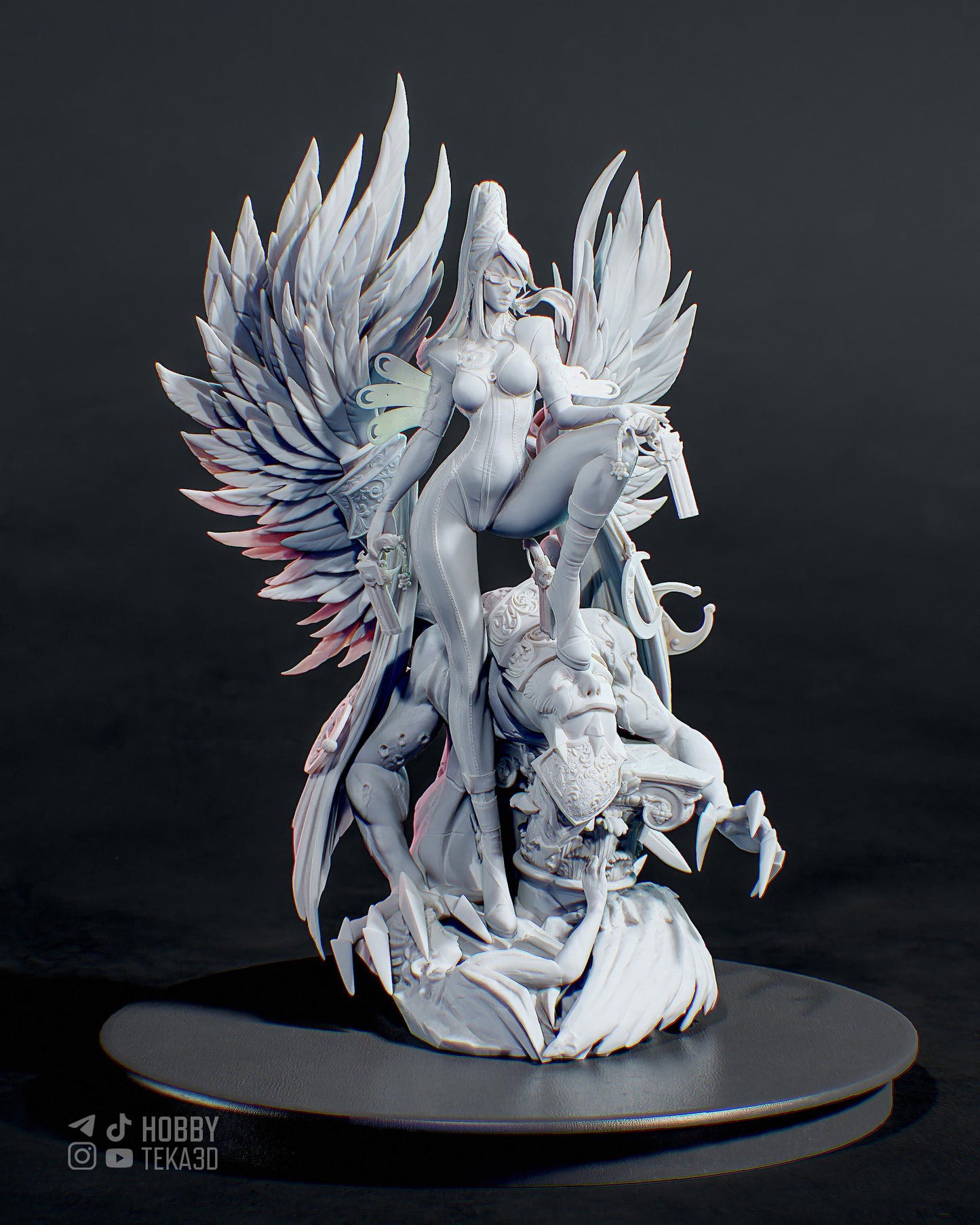 Umbra Witch — Painted & DIY | Resin 3D | FAN ART | Garage Kit