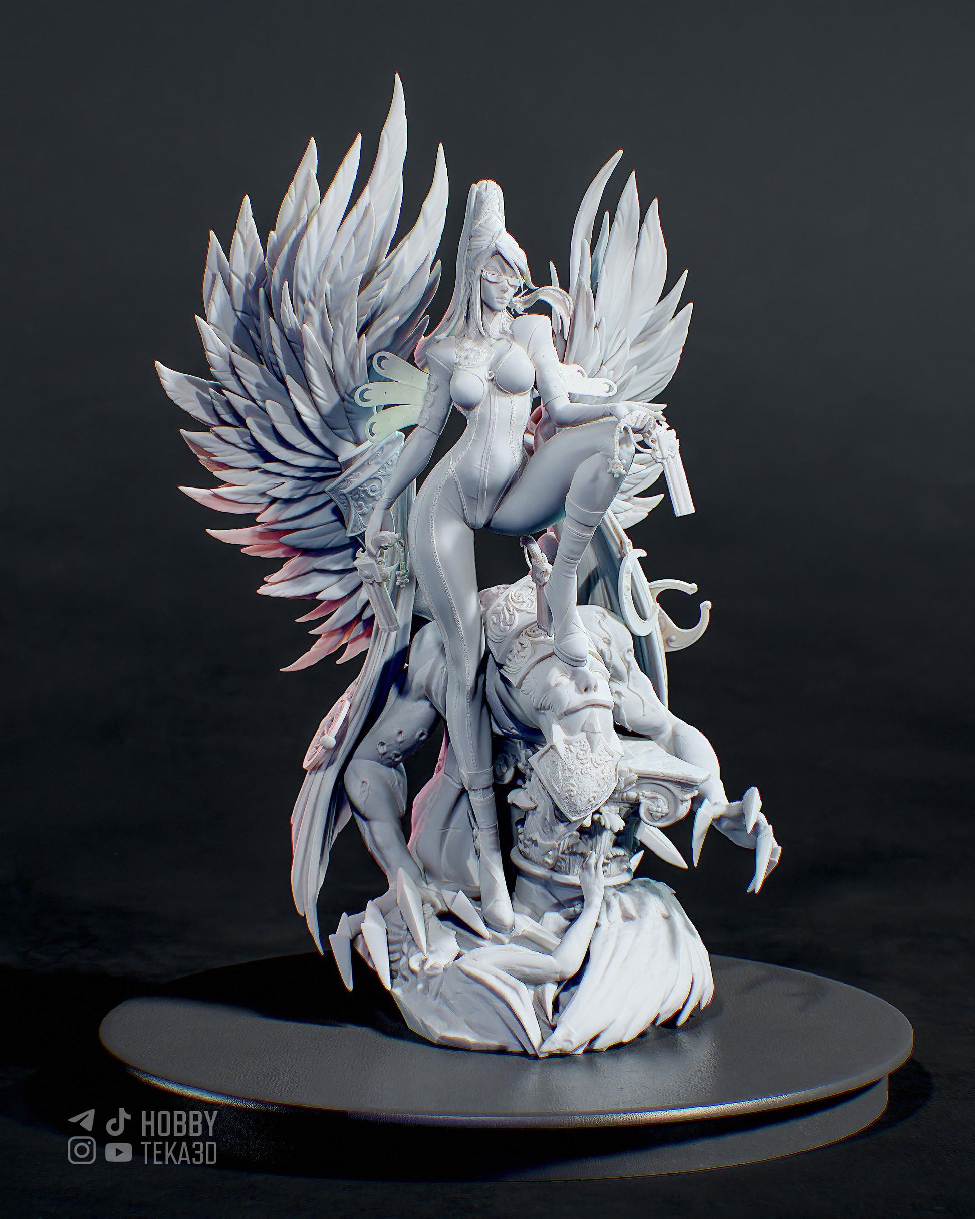 Umbra Witch — Painted & DIY | Resin 3D | FAN ART | Garage Kit
