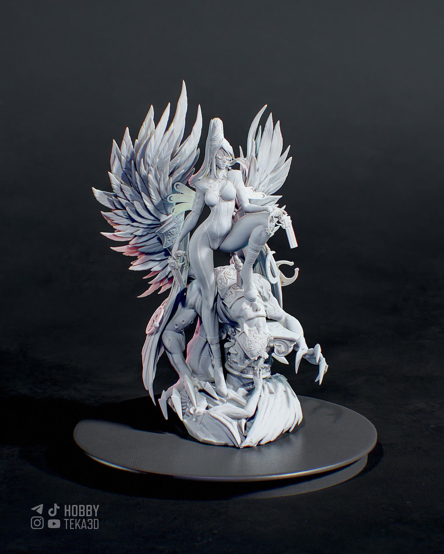 Umbra Witch — Painted & DIY | Resin 3D | FAN ART | Garage Kit