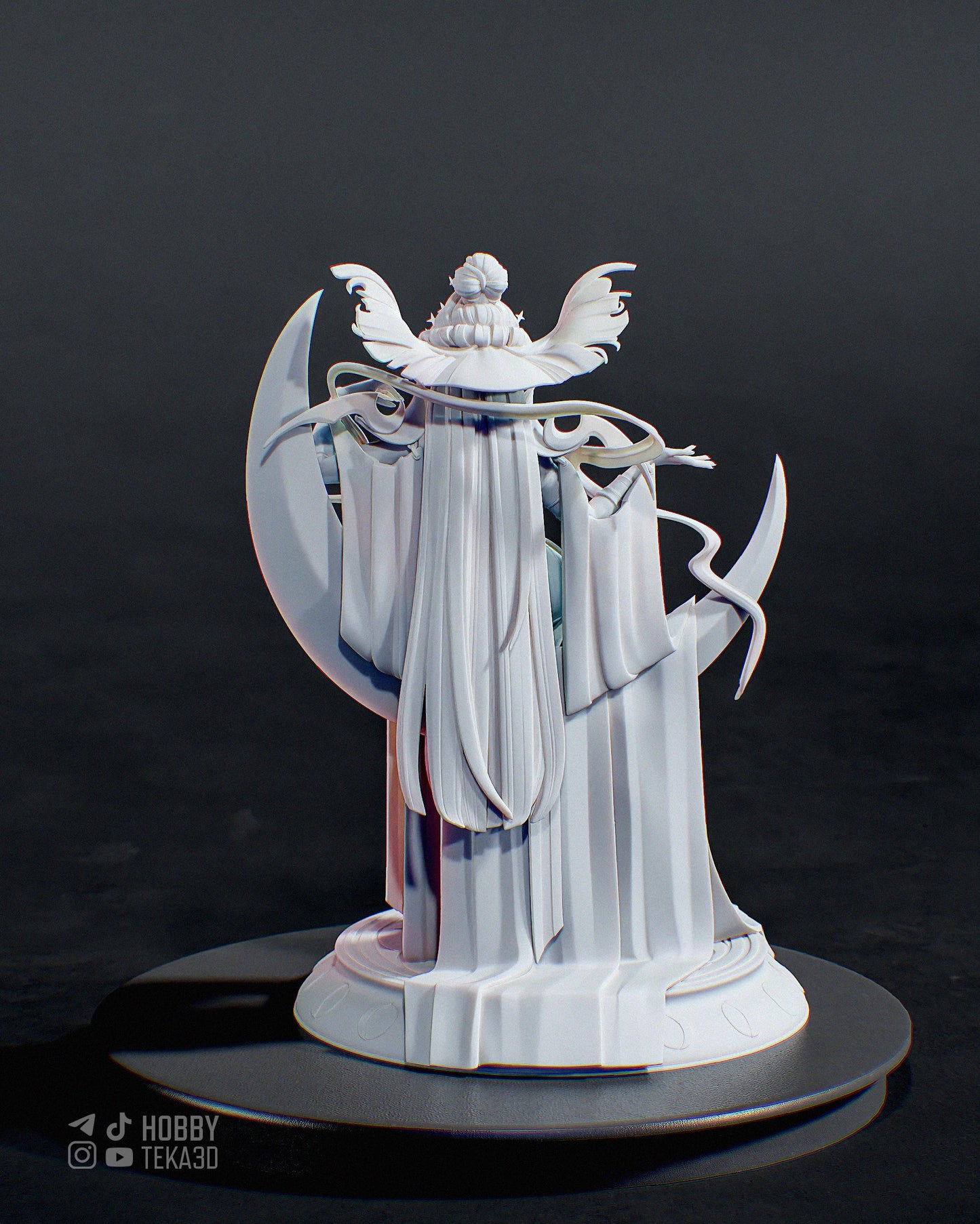 Gaming Action Figurine – Handpainted Resin Figure or DIY Model Kit, inspired by Hades Nyx