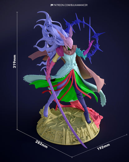 Gaming Action Figurine – Handpainted Resin Figure or DIY Model Kit, inspired by Elden Ring Malenia