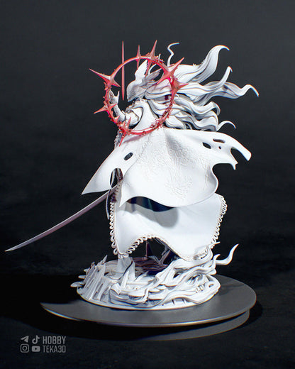 Gaming Action Figurine – Handpainted Resin Figure or DIY Model Kit, inspired by Elden Ring Malenia