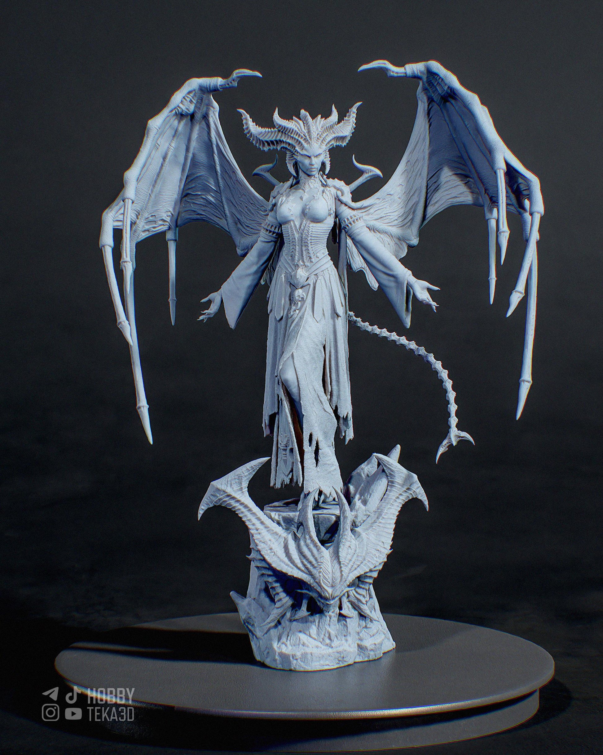 Lilith — Painted & DIY | Resin 3D | FAN ART | Garage Kit