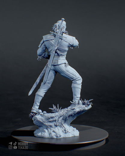 Gaming Action Figurine – Handpainted Resin Figure or DIY Model Kit, The Witcher