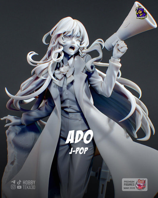 Anime Action Figurine – Handpainted Resin Figure or DIY Model Kit, inspired by Ado J-Pop