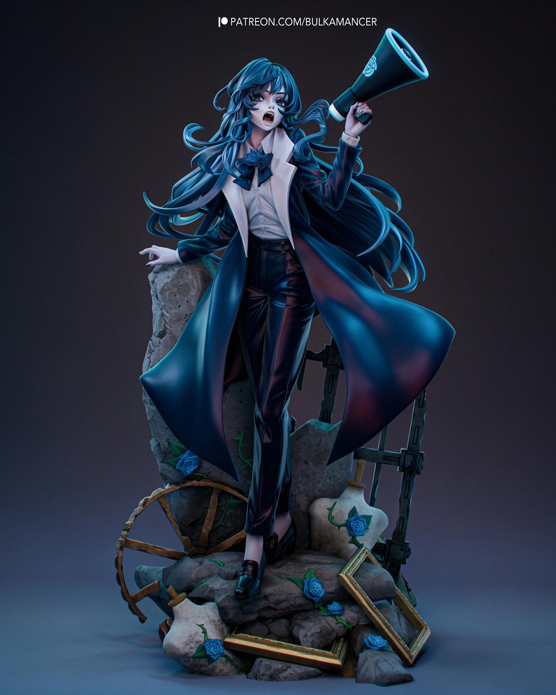 Anime Action Figurine – Handpainted Resin Figure or DIY Model Kit, inspired by Ado J-Pop