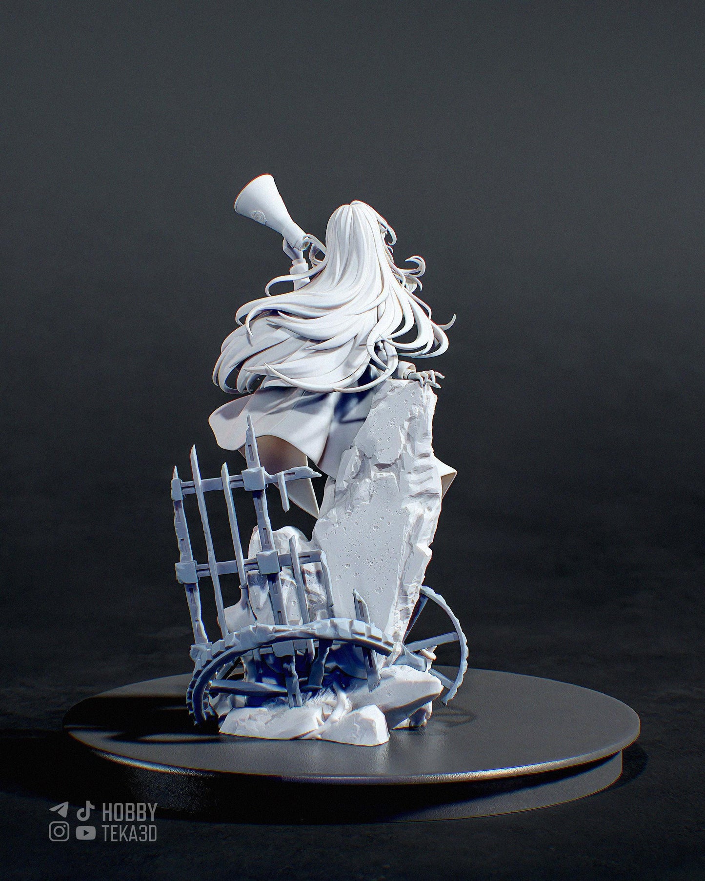 Anime Action Figurine – Handpainted Resin Figure or DIY Model Kit, inspired by Ado J-Pop