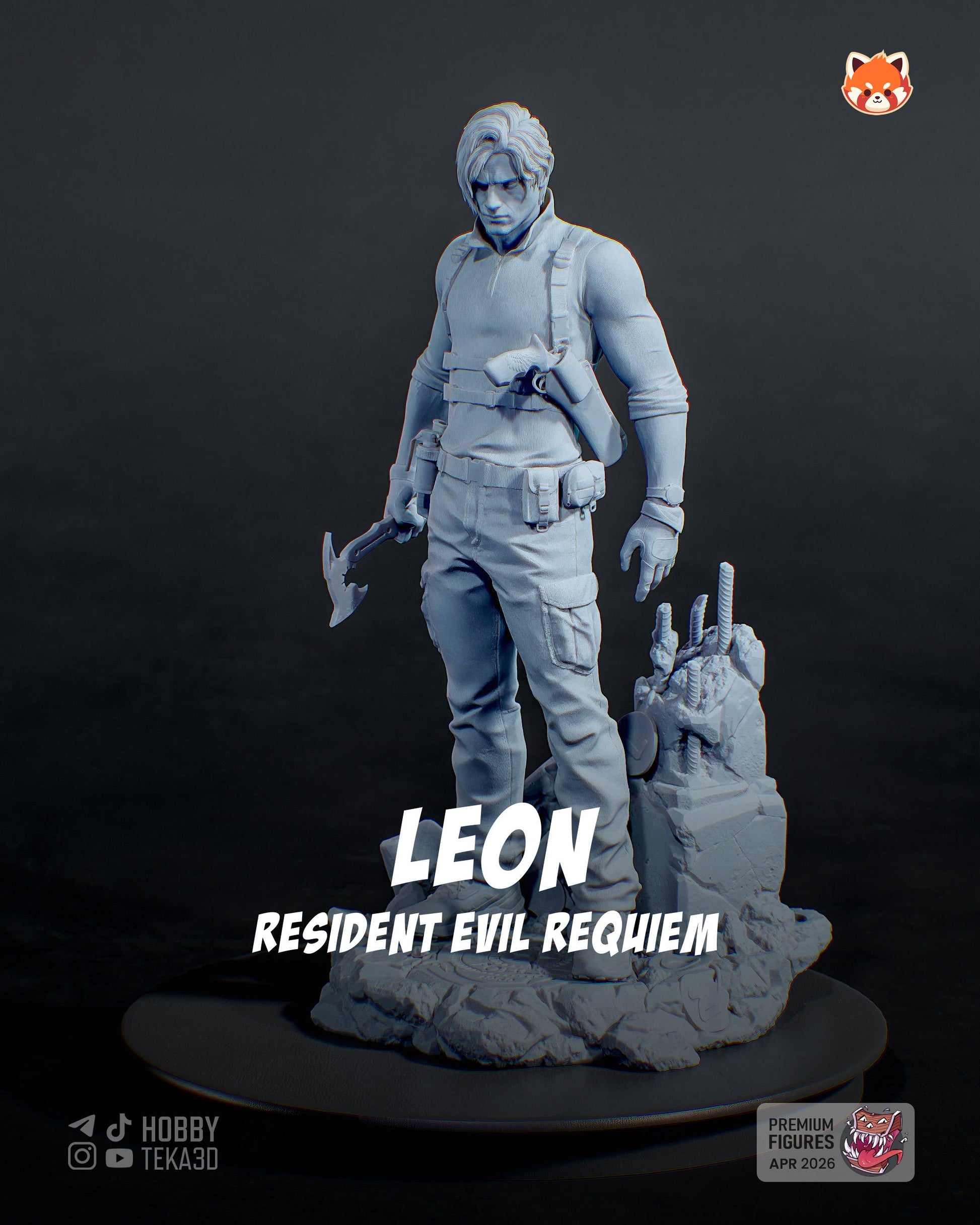 Gaming Action Figurine – Handpainted Resin Figure or DIY Model Kit, Resident Evil Requiem