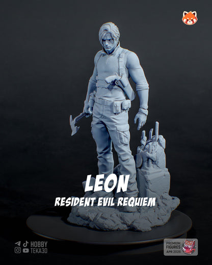 Gaming Action Figurine – Handpainted Resin Figure or DIY Model Kit, Resident Evil Requiem