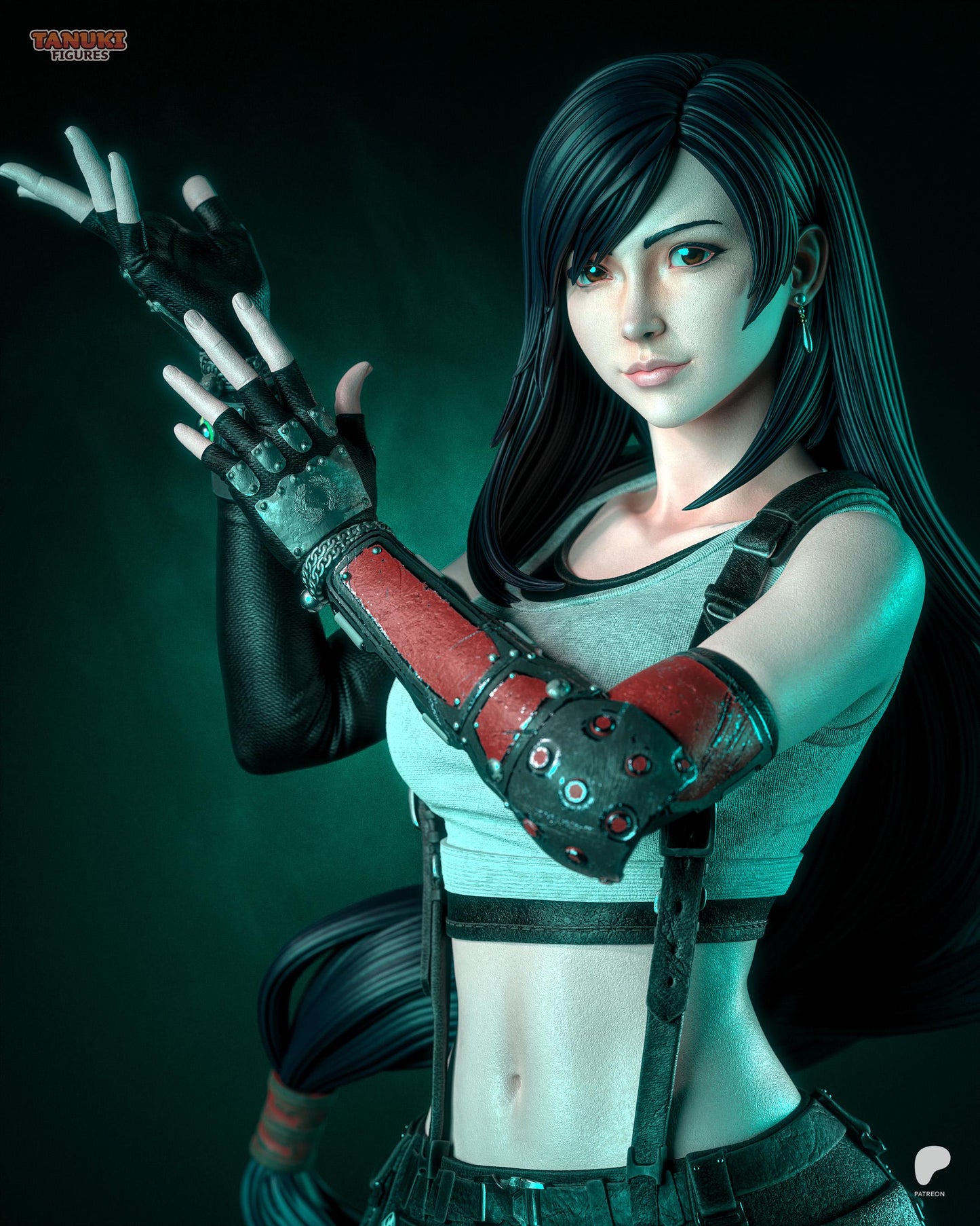 Anime Figure – Handpainted Resin Figure, Action Figure, inspired by Final Fantasy VII – Brawler