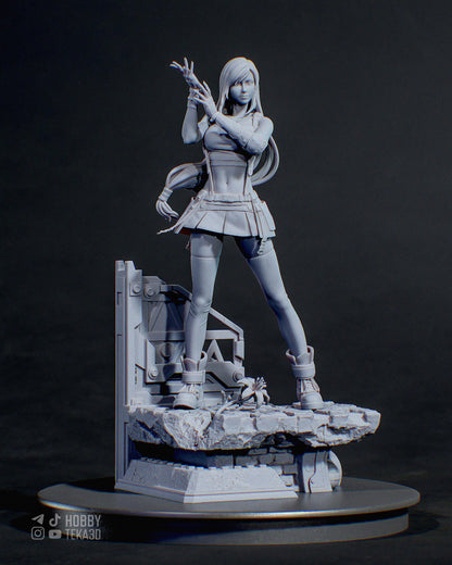 Anime Figure – Unpainted Resin Figure, Action Figure, inspired by Final Fantasy VII – Martialist