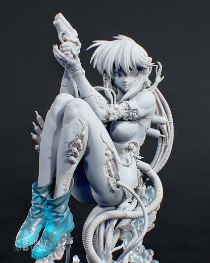 Anime Figure – Handpainted Resin Figure or DIY Resin Model Kit, Action Figure, inspired by Ghost in the Shell – Cyborg