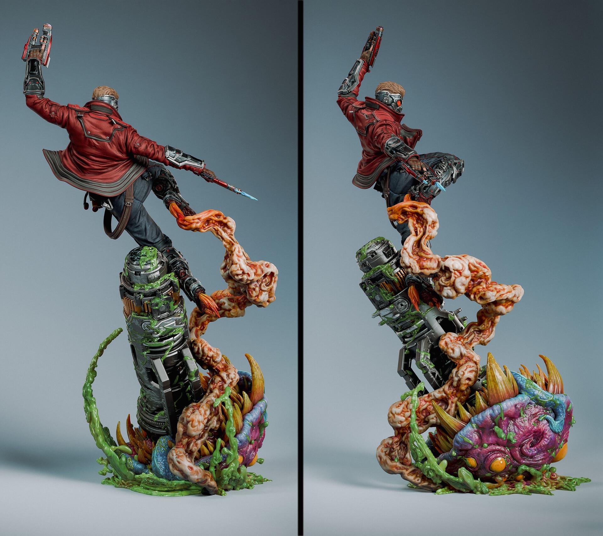 Gaming Action Figurine – Handpainted Resin Figure or DIY Model Kit, inspired by Marvel