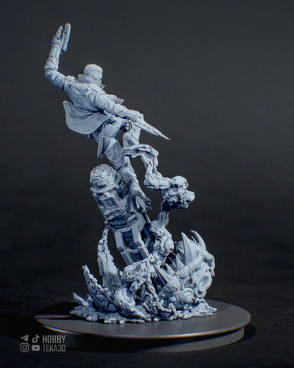 Gaming Action Figurine – Handpainted Resin Figure or DIY Model Kit, inspired by Marvel