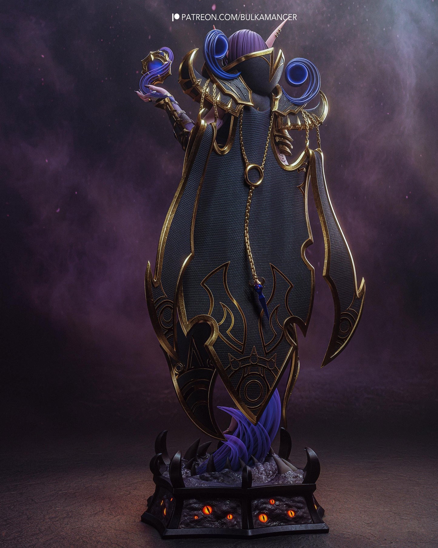Gaming Action Figurine – Handpainted Resin Figure or DIY Model Kit, World of Warcraft Xal'atath