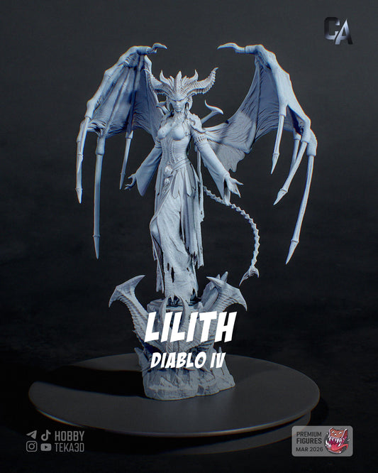 Lilith — Painted & DIY | Resin 3D | FAN ART | Garage Kit