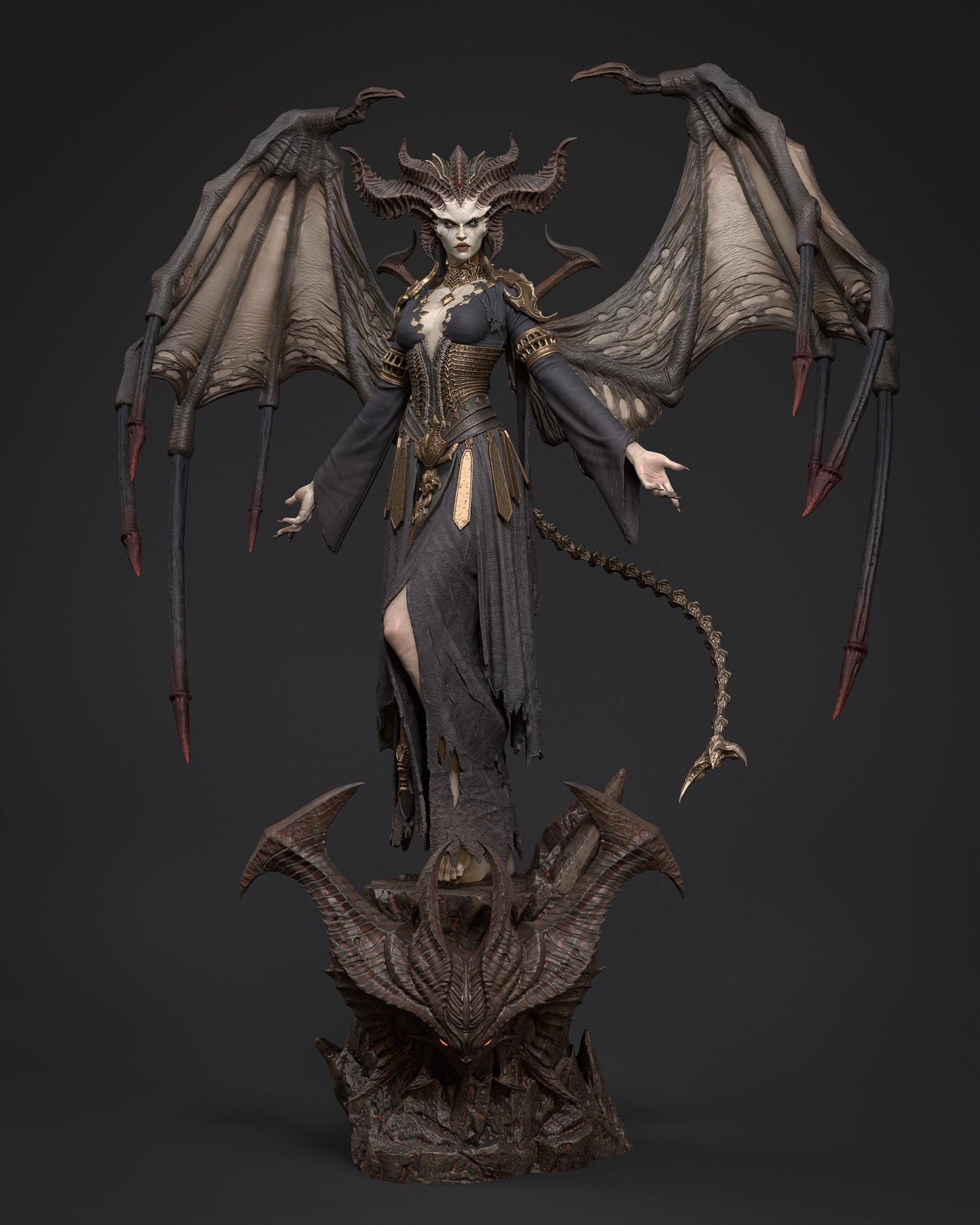 Lilith — Painted & DIY | Resin 3D | FAN ART | Garage Kit