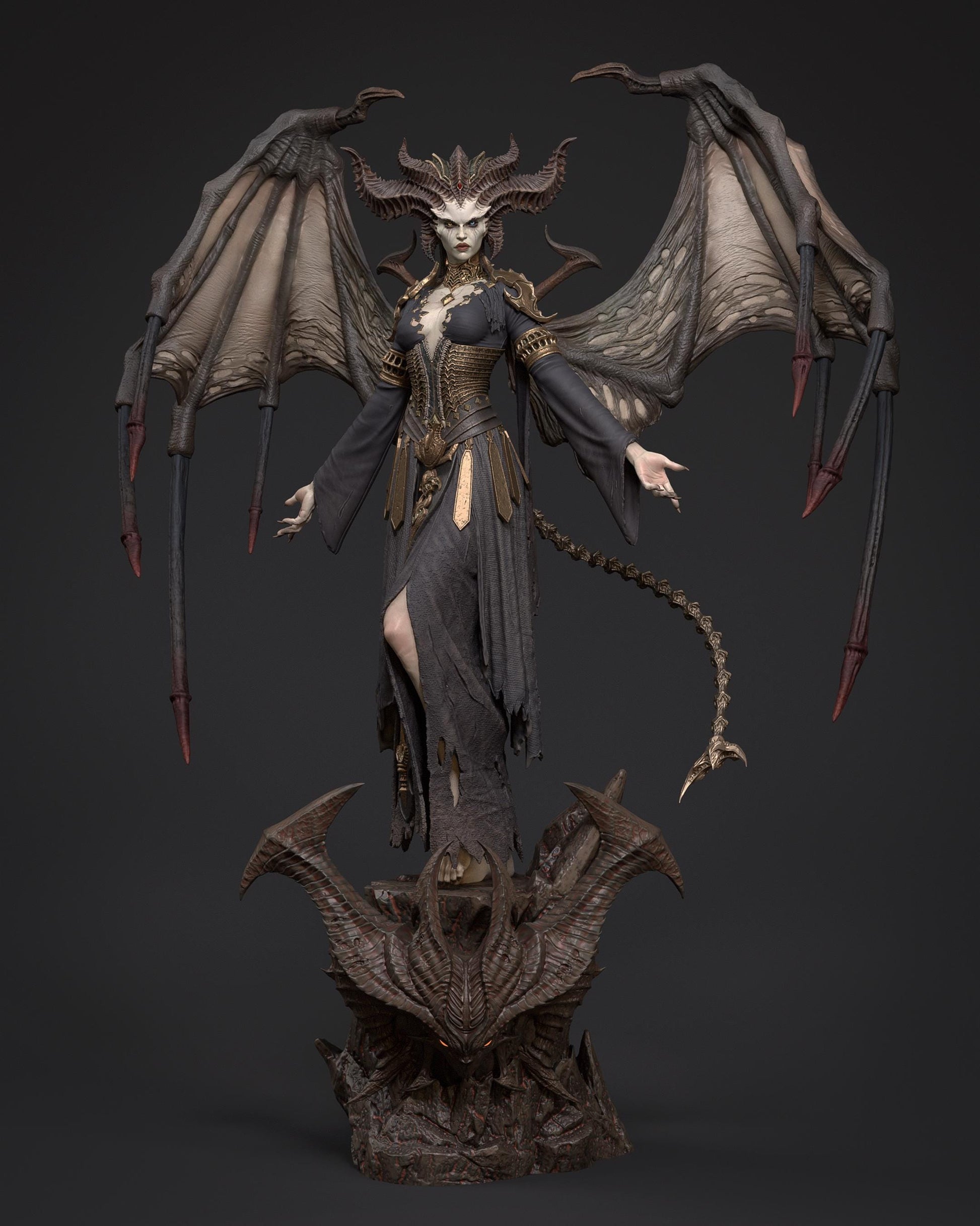 Lilith — Painted & DIY | Resin 3D | FAN ART | Garage Kit