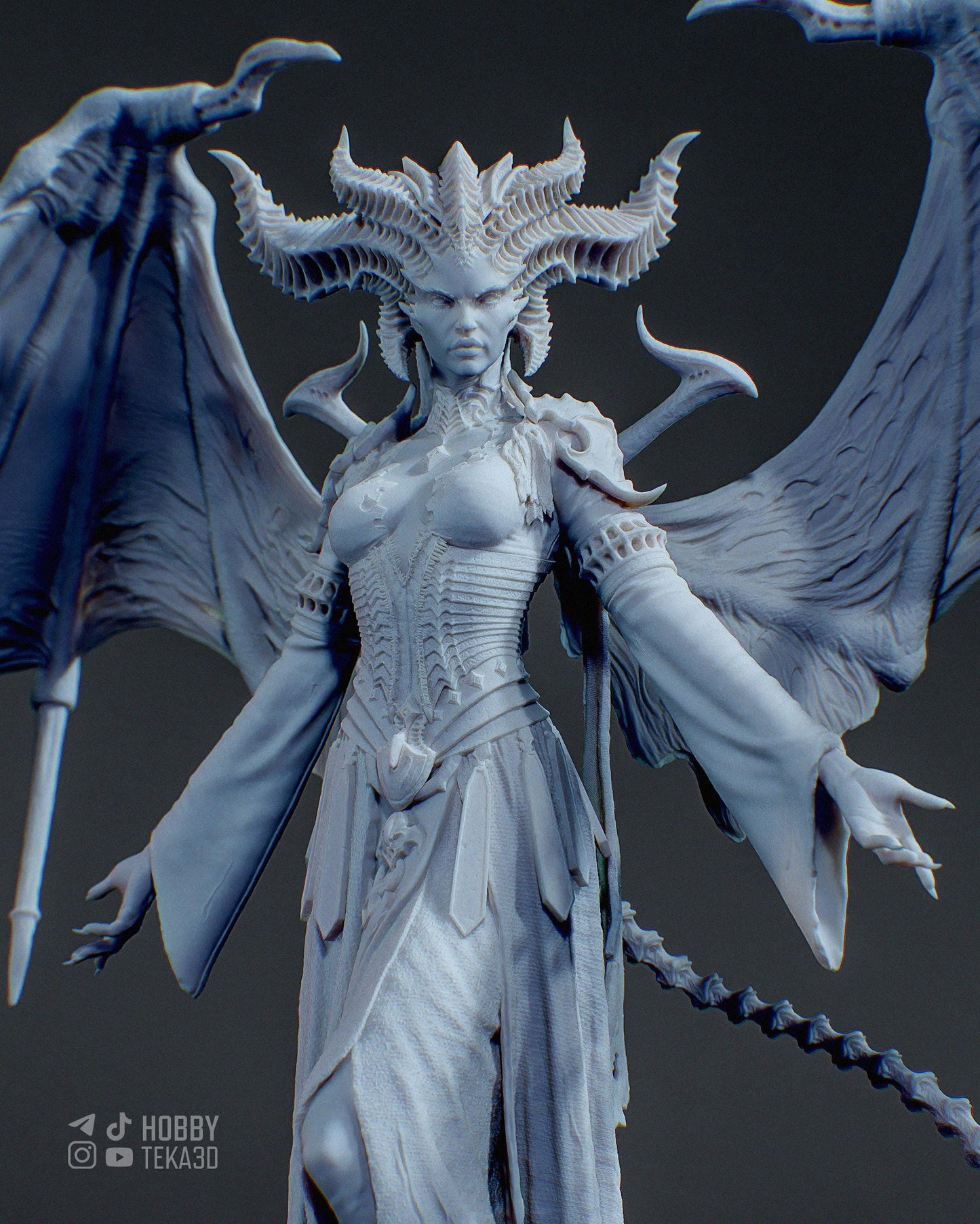 Lilith — Painted & DIY | Resin 3D | FAN ART | Garage Kit