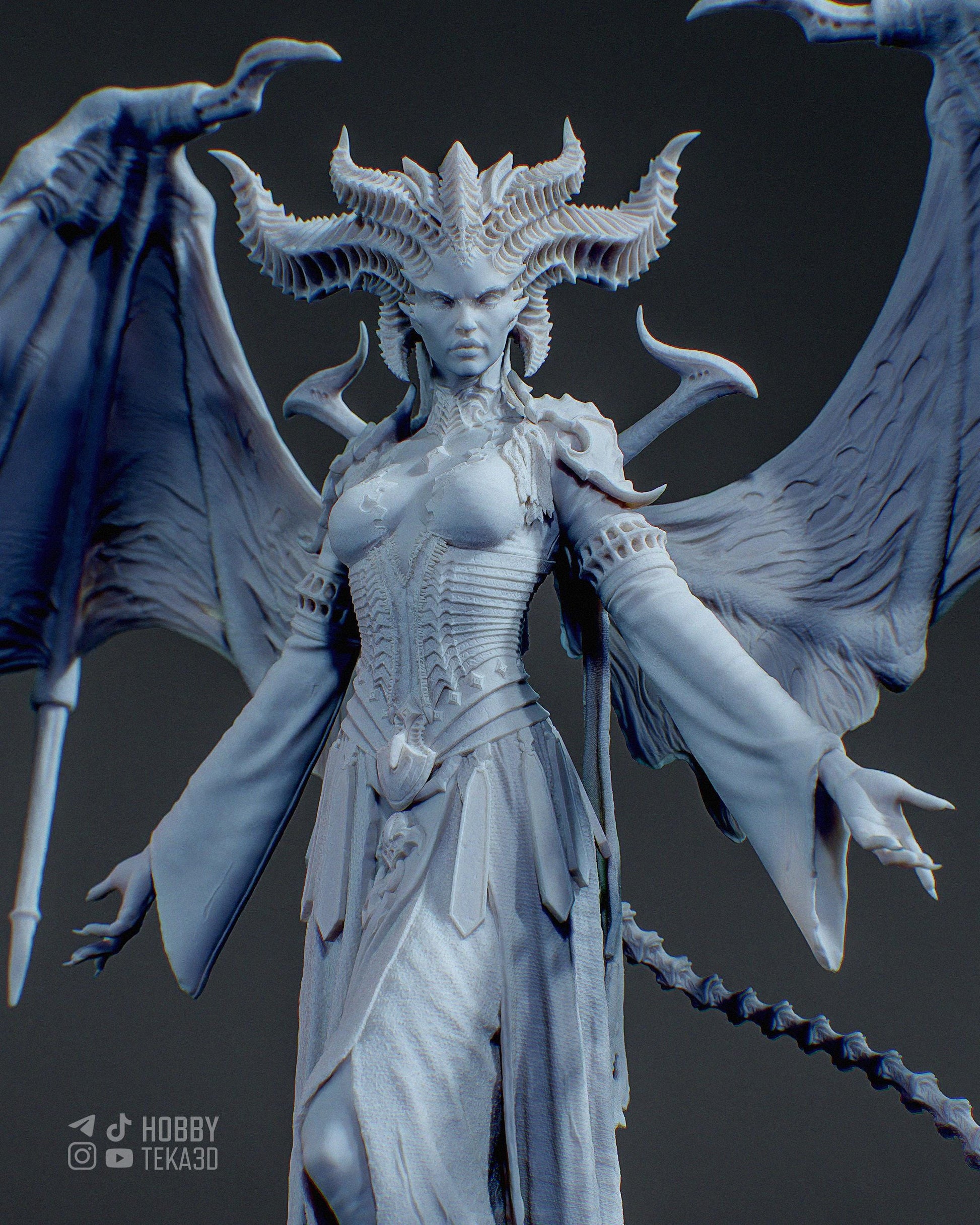 Lilith — Painted & DIY | Resin 3D | FAN ART | Garage Kit